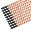 PATIKIL 10pcs 7mmx355mm(0.28"x14") Carbon Arc Air Gouging Rods Copper Graphite