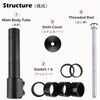 TRIWONDER MTB Elevador de Vástago de Bicicleta Aleación de Aluminio