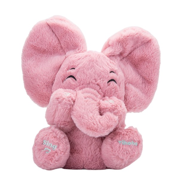 Tihoho Peek A Boo Elephant Talking Singing Elephant Plush Huggable