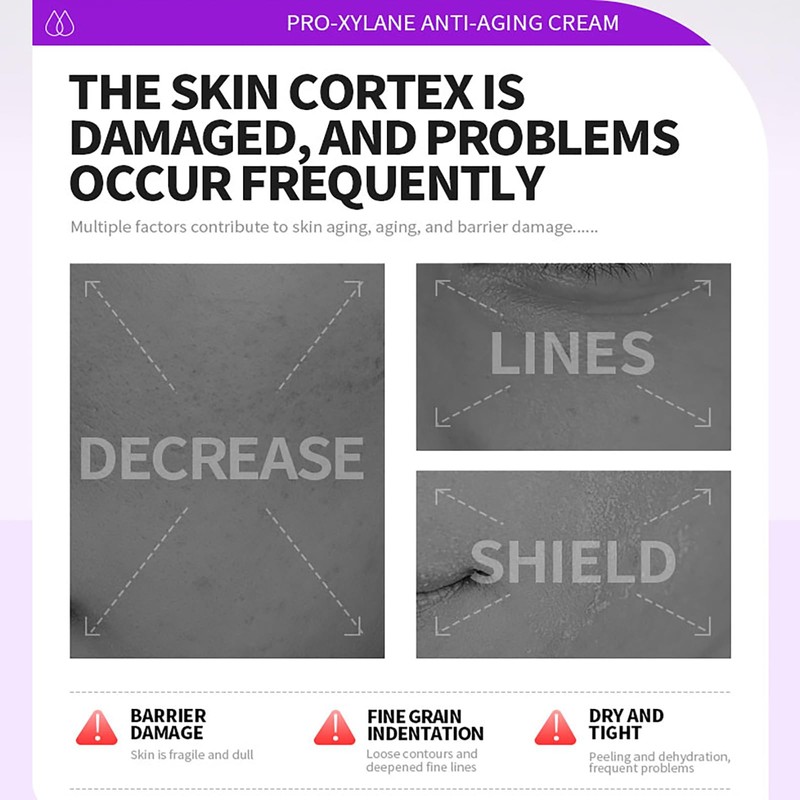 SkinDilys オーストラリアブランド Pro-Xilane リンクルケアクリーム 30g / 肌を引き締め、セラミドとマルチウェイトヒアルロン酸が水分を回復し、バリアを強化し、滑らかな肌触りと肌を保護します