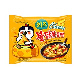 Sam Yang Korean Buldak Cream Carbonara Noodles Pk1 & Buldak Carbo Noddles Pk1 & Buldak Cheese Pk1(420Gm)(Imported) Pack Of 3 (Non - Vegetrian)