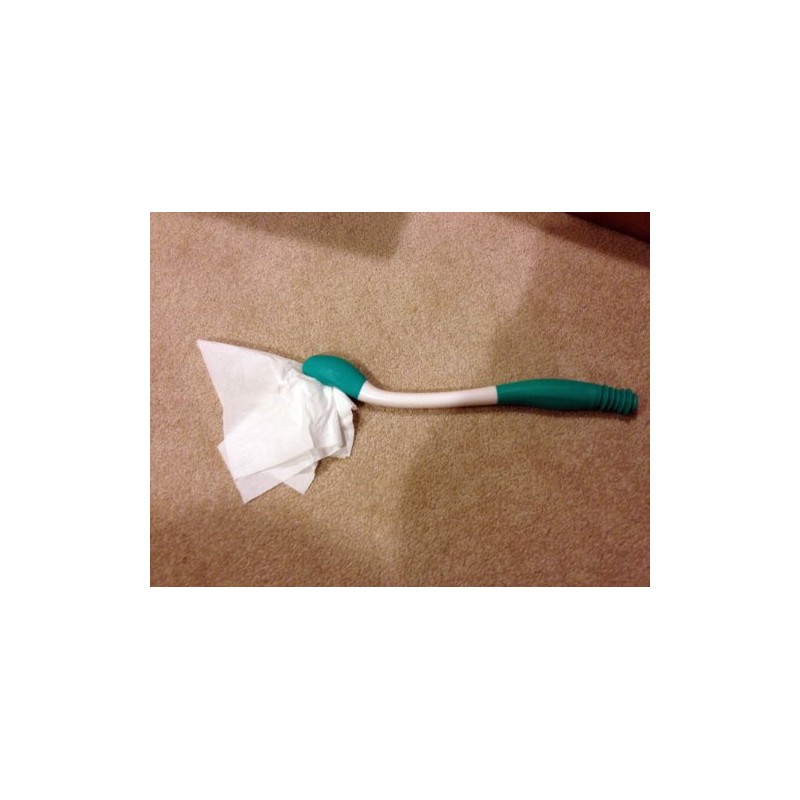 Jobar Long Reach Comfort Wipe, White & Teal