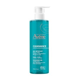 Avene Cleanance Cleansing Gel Soap Free Cleanser for Acne Prone, Oily, Face & Body, Pump, 13.5 oz.