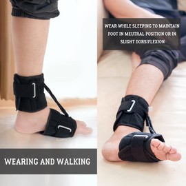 Foot Drop Brace Foot-Up AFO Drop Foot Brace for Walking with Shoe, sleeping AFOs for Hemiplegia Stroke, Ankle Foot Orthosis Support for Men, Women and Kid, Fits for Right/Left Foot