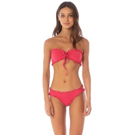 Maaji Women's Low Rise, Red, Medium