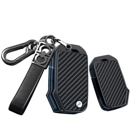 HIBEYO Flip Key Car Key Case Fits KIA K5 K8 K3 Stinger Seltos Sorento Ceed Cerato Telluride Forte NIRO with Key Fob Black