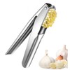GisWell Stainless Steel Garlic Press - Rustproof, Dishwasher Safe, No