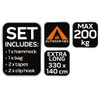 NEO TOOLS Hammock Size 330 x 140 cm, Load Capacity