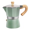 OonlyoO - Máquina de café expreso italiana de aluminio, quemador