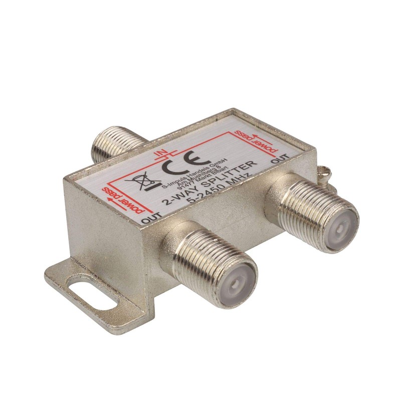 2-Way SAT & BK Splitter F Series - 5-2400 MHz