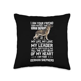 I am your friend your partner your german shepherd Design Throw Pillow
