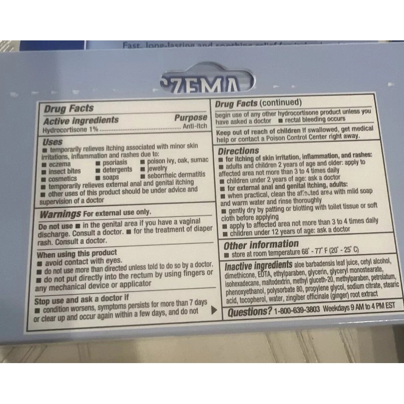 Thera PLUS 6 Packs Hydrocortisone Cream 1% Thera PLUS Eczema