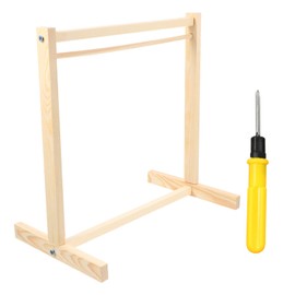 EXCEART Doll Clothes Rack - Wooden Hanger for 18 Inch Dolls Doll Garment Organizer with Easy Installation Perfect for Baby Accessories