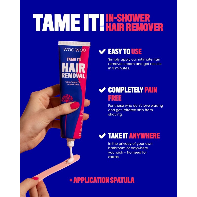 WooWoo It Takes Two! Natural Intimate Hair Removal Cream 100ml