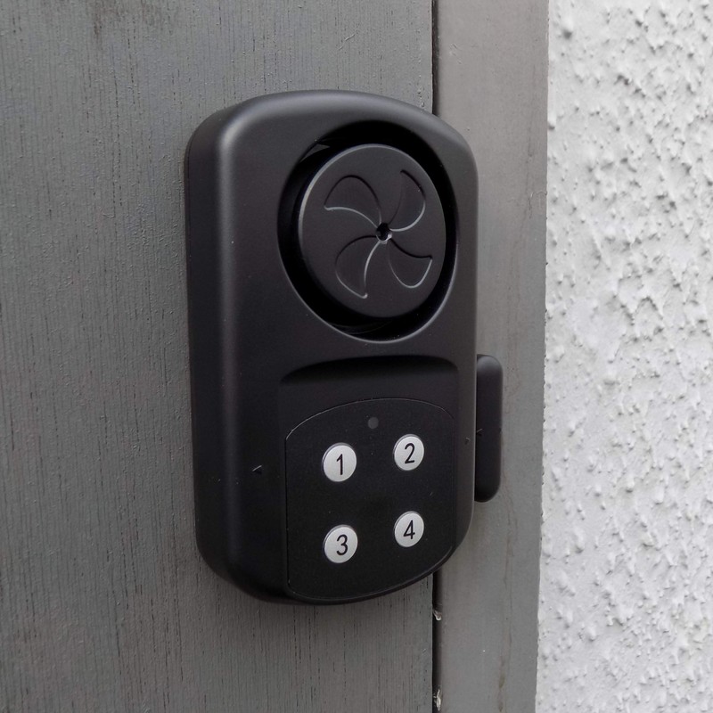 Minder Weatherproof Wireless Gate Door Alarm with Code or Remote