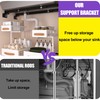 KOSEOO Undermount Sink Brackets, Adjustable Undermount Sink Support, Heavy Duty