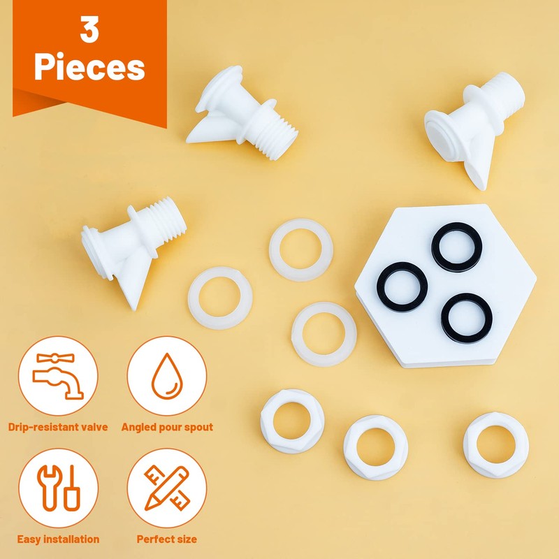 Push-Button Spigot Cooler Spigot Replacement, Compatible with Igloo 2-10 Gallon