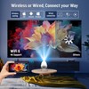 Mini Projector, 4K Support Portable Projector with WiFi 6 and