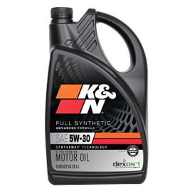 K&N Motor Oil: 5W-30 Synthetic Engine Oil: Premium Protection, High Mileage, 5 Quarts