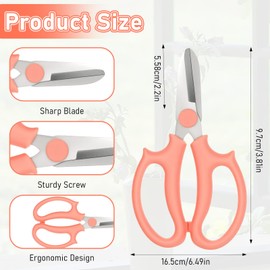 Flower Scissors 15pcs Stainless Steel Flower Shears Garden Plant Floral Shears Florist Cutters for Stems Garden Plant Shear Color Pruning Scissors Clipper Cutter for Fresh flower Branch Leaf Bar Stem