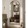 HARRITPURE 64"x21" Arched Full Length Mirror Free Standing Leaning Wall-Mounted