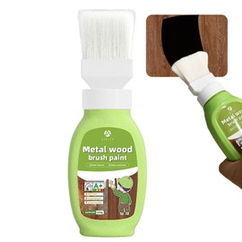Wood Touch Up Paint - 17Oz Multi Surface Touch Up Paint Pen, Refinishing for Door, Cabinets, Furniture,Metal Railing(Black Gloss)