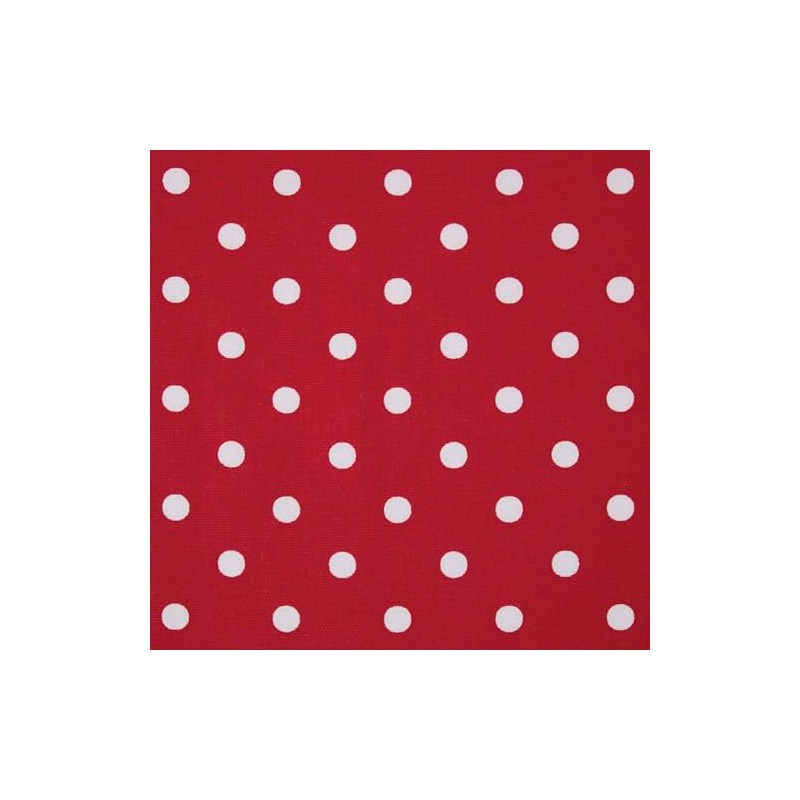 Homescapes Fabric Sold by the Metre Polka Dots Red 100%
