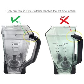 Replacement Locking Lid for Ninja 72oz XL Pitcher Auto-iQ BL640 BL641 BL642 BL642W BL642W1 BL642Z BL680 BL680A BL681A BL682 BN701 BN751 BN801 BL910 BN642 Blender