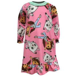American Marketing Enterprises INC Girls Gabby's Dollhouse Flannel Traditional Toddler Nightgown (4T)