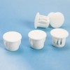 ECSiNG 100PCS Hole Plugs White Plastic 10mm Snap in Locking