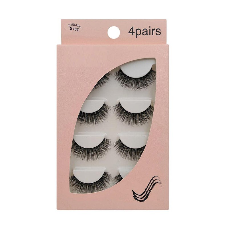 Matsudaya (G102) 4 Pairs False Eyelashes, G1 Series, Eyelashes, Super