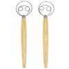 QWORK Danish Dough Whisk Set - 2 Pcs, Stainless Steel