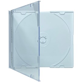 mediaxpo Slim Color CD Jewel Cases 5.2mm (White) (Pack of 10)