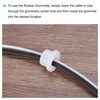sourcing map 15Pcs t Shape Rubber Grommet Mount Dia 3mm