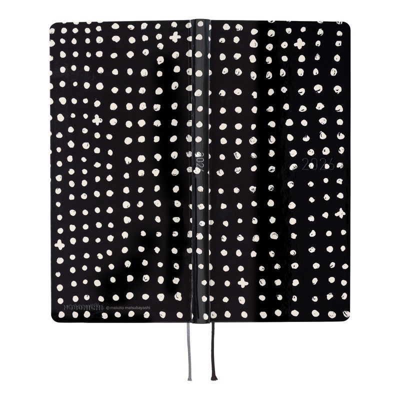 ほぼ日手帳 2026 weeks 松林誠/dot 4月始まり 週間手帳 週間レフト スリム縦長