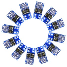 DaFuRui MOSFET Trigger Switch Drive Module，12Pack DC 5V-36V 15A(Max 30A) 400W MOS Transistor Driving Controller Dual High-Power 0-20KHz PWM Adjustment Electronic Switch Board