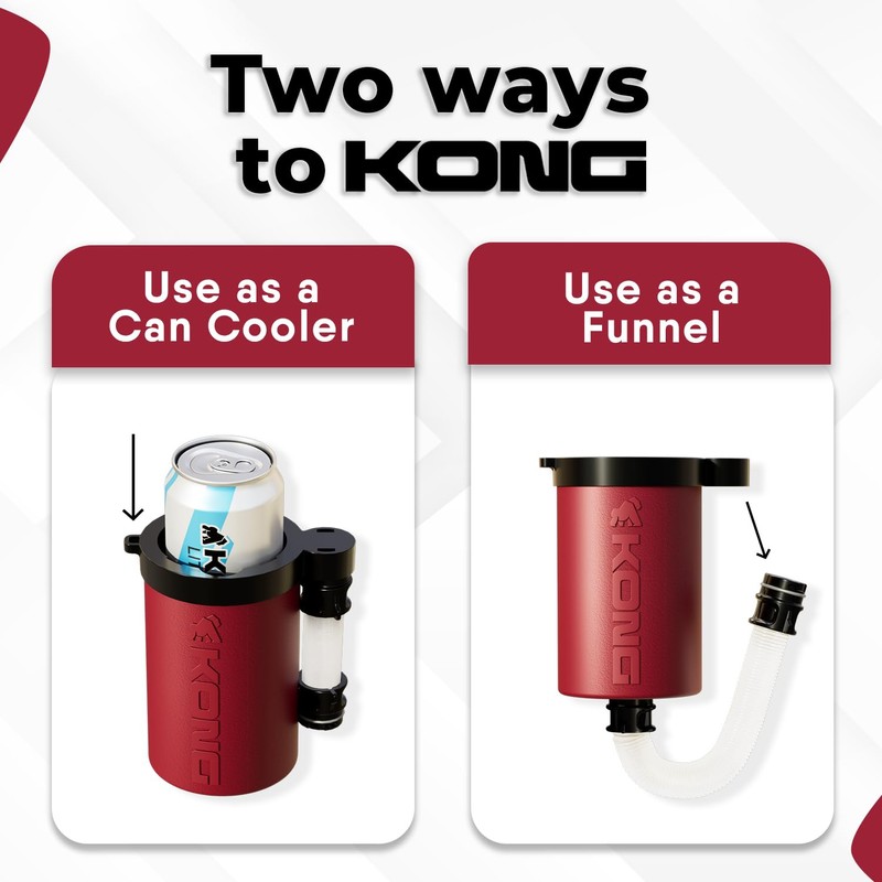 The Kong 2.0 - A Portable Can or Bottle Cooler/Cup