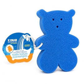 Esponja de Osito Doble Textura para Baño T Taio I Limpieza Corporal
