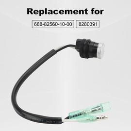 WATERWICH Temp Sensor Compatible with Yamaha Outboard 130HP 150HP 175HP 200HP 225HP 60HP 70HP 85HP 90HP Replacement for 688-82560-10-00 8280391