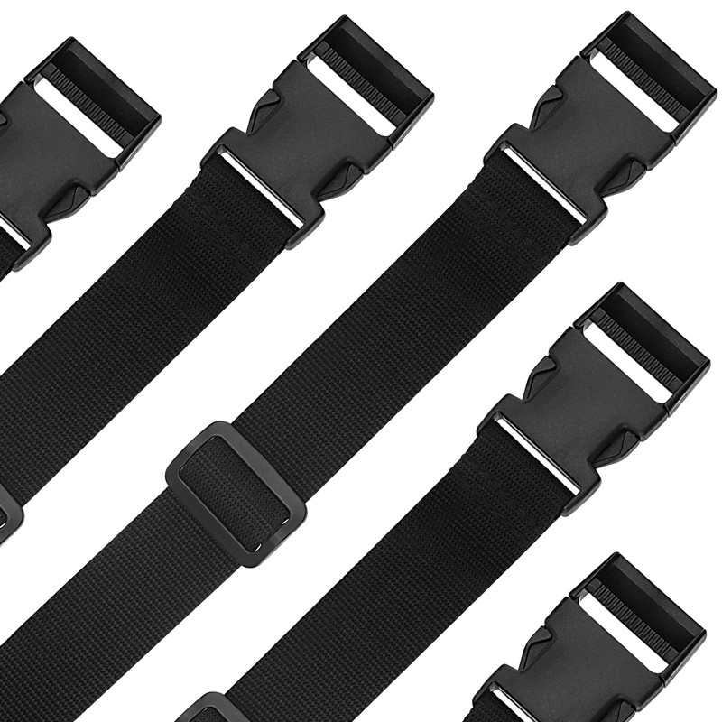 PINGEUI 21 Yards x 1.5 Inch Black Nylon Webbing Strap,