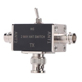 Jectse Manual Antenna Conversion Switch 2 Way BNC Connector High Power Handling Antenna Switch for Safety and Reliability