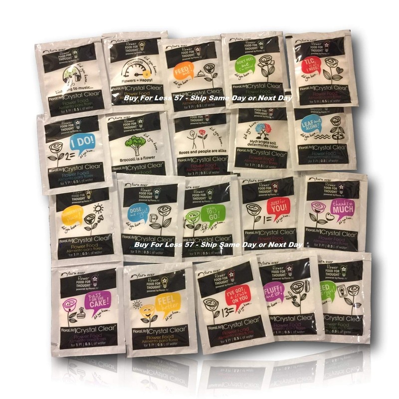 Cut Flower Food Floralife Crystal Clear Powdered 5gr Packets Fresh