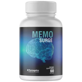 100% Pure Memo Surge Neuro Optimizer, Supports Brain Health and Function, 60 Capsules