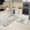 Twyt decor Spring Kitchen Rug Set of 2,Non-Slip Washable Kitchen