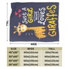 Giraffe Blanket Super Cozy Soft Throw Blanket Warm Plush Fluffy