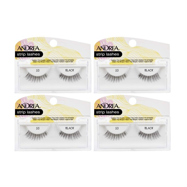 Andrea False Lashes Style 53 - Negro 4 pares