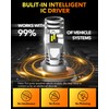 OXILAM H13 Bulbs, 600% High Brightness, 6500K Cool White 9008