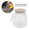 Transparent Glass Tea Pot 600ml Large Capacity Heat Resistant Water
