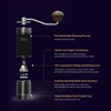 Manual Coffee Bean Grinder, Portable Hand Espresso Grinder with 6