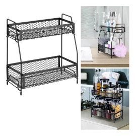 Organizador Hogar Estante Organizador Cocina Baño Hogar Multiuso Almacenamient Color Negro